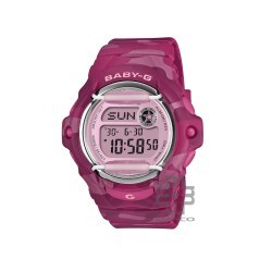 Casio Baby-G BG-169CM-4 Pink Camouflage Resin Band Women Sport Watch