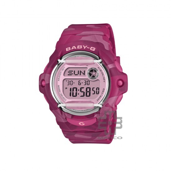 Casio Baby-G BG-169CM-4 Pink Camouflage Resin Band Women Sport Watch