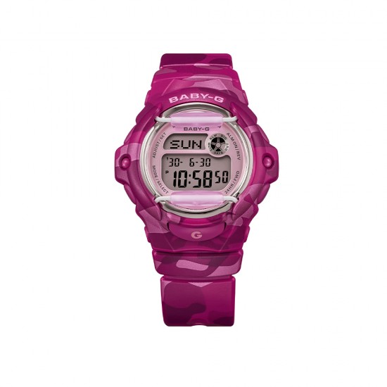 Casio Baby-G BG-169CM-4 Pink Camouflage Resin Band Women Sport Watch