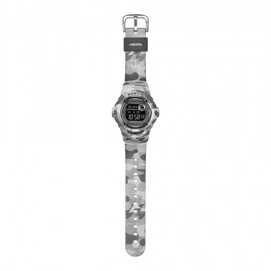 Casio Baby-G BG-169CMB-8 Grey Camouflage Resin Band Women Sport Watch