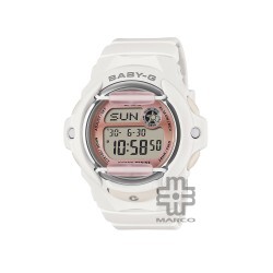 Casio Baby-G BG-169GD-7 White Resin Band Women Sport Watch