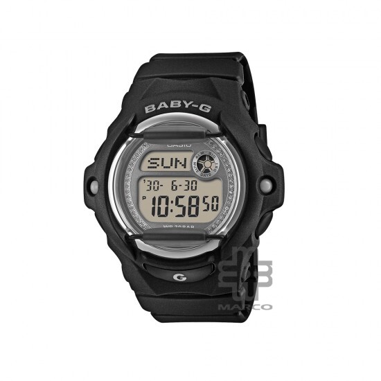 Casio Baby-G BG-169KB-1 Black Resin Band Women Sports Watch