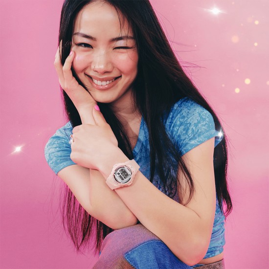 Casio Baby-G BG-169KB-4 Light Pink Resin Band Women Sports Watch