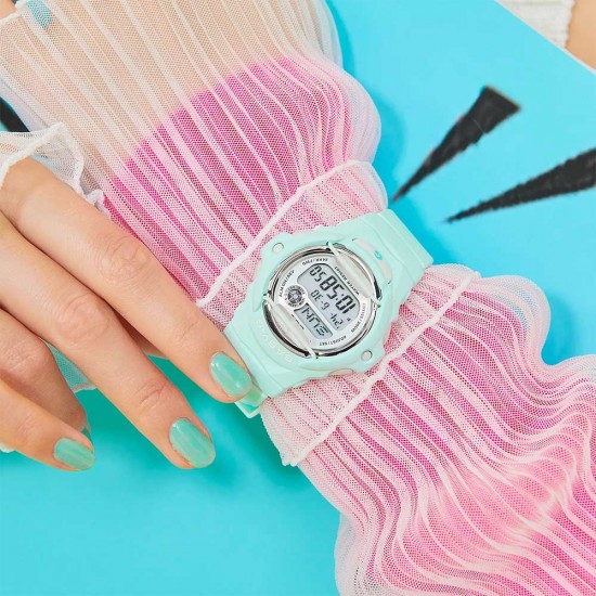 Casio Baby-G BG-169U-3 Light Green Resin Band Women Sports Watch