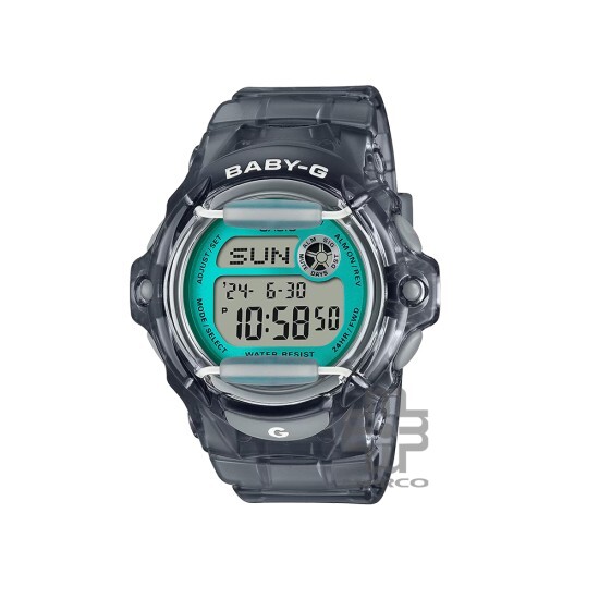 Casio Baby-G BG-169U-8B Grey Translucent Resin Band Women Sports Watch Casio Baby-G BG-169U-8B Grey Translucent Resin Band Women Sports Watch