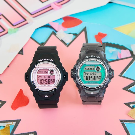 Casio Baby-G BG-169U-8B Grey Translucent Resin Band Women Sports Watch Casio Baby-G BG-169U-8B Grey Translucent Resin Band Women Sports Watch