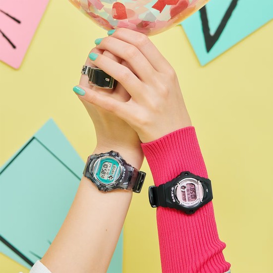 Casio Baby-G BG-169U-8B Grey Translucent Resin Band Women Sports Watch Casio Baby-G BG-169U-8B Grey Translucent Resin Band Women Sports Watch