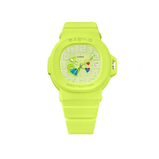 Casio Baby-G Playful Heart Series BGA-10-3A Green Resin Band Women Sport Watch Casio Baby-G Playful Heart Series BGA-10-3A Green Resin Band Women Sport Watch