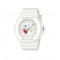 Casio Baby-G Playful Heart Series BGA-10-7A White Resin Band Women Sport Watch
