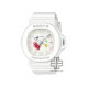 Casio Baby-G Playful Heart Series BGA-10-7A White Resin Band Women Sport Watch