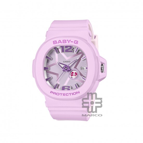 Casio Baby-G Pop and Space Series BGA-10D-6A Pink Resin Band Women Sport Watch