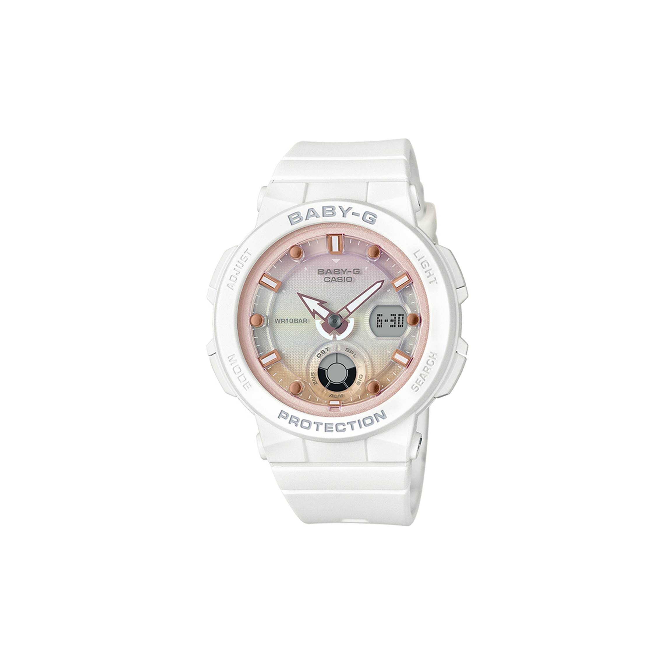 BABY-G BGA-250-7A ホワイト腕時計 Casio Baby-G BGA-250-7A2 White Resin Band Women Sports Watch