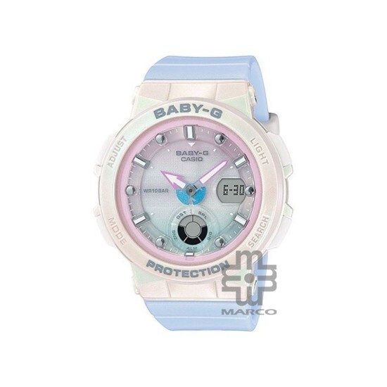 Casio Baby-G BGA-250-7A3 Light Blue Resin Band Women Sports Watch