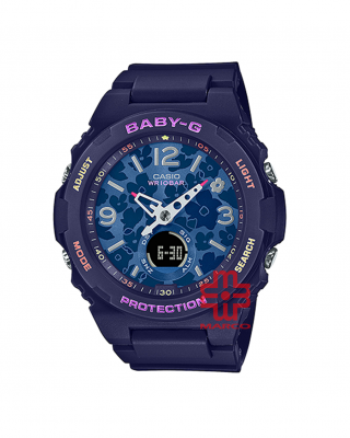 Casio Baby-G BGA-260FL-2A Navy Blue Resin Band Women Sports Watch