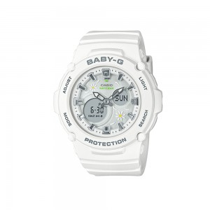 Casio Baby-G BGA-270FL-7A White Resin Band Women Watch