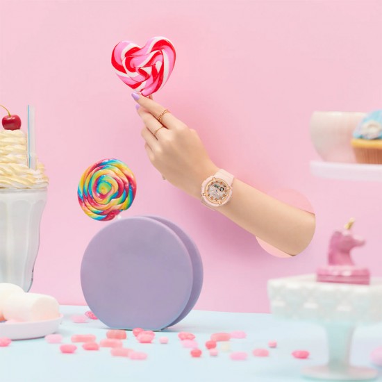 Casio Baby-G Sweets Collection Candy BGA-280SW-4A Pink Resin Band Women Sports Watch