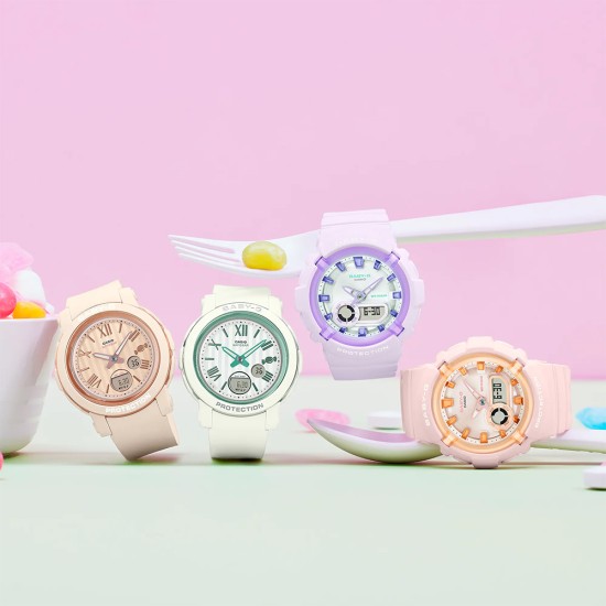 Casio Baby-G Sweets Collection Candy BGA-280SW-6A Purple Resin Band Women Sports Watch Casio Baby-G Sweets Collection Candy BGA-280SW-6A Purple Resin Band Women Sports Watch