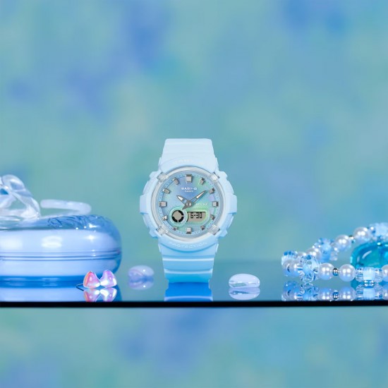 Casio Baby-G BGA-280TD-2A Light Blue Resin Band Women Sports Watch