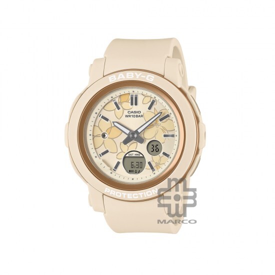 Casio Baby-G BGA-290FL-4A Beige Resin Band Women Sports Watch