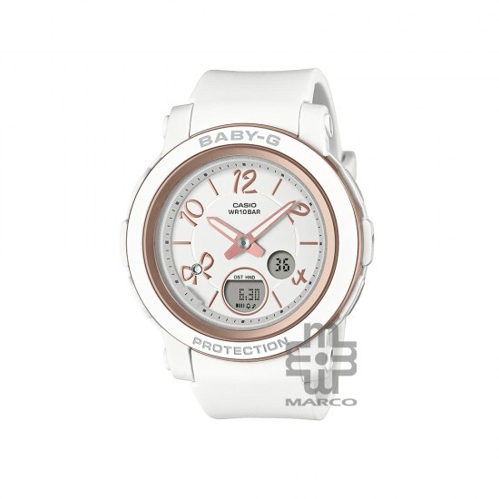 Casio Baby-G BGA-290RA-7A White Resin Band Women Sports Watch Casio Baby-G BGA-290RA-7A White Resin Band Women Sports Watch