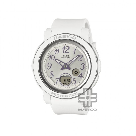 Casio Baby-G BGA-290SA-7A Soft White Resin Band Women Sports Watch