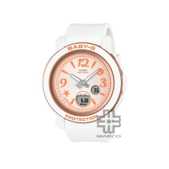 Casio Baby-G BGA-290US-4A White Resin Band Women Sports Watch