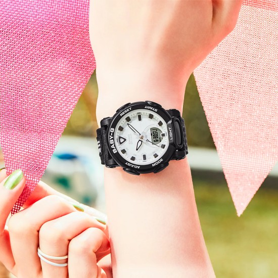 Casio Baby-G BGA-310C-1A Black Cloth Band Women Sports Watch