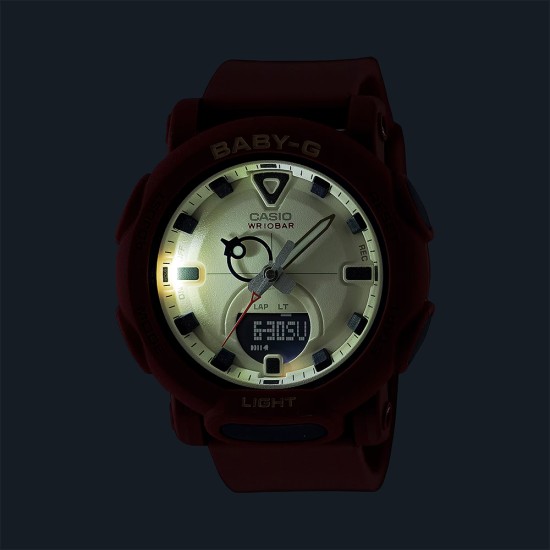Casio Baby-G BGA-310RP-4A Red Bio-Based Resin Band Women Sports Watch