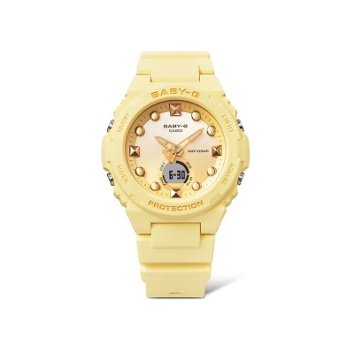 Casio Baby-G BGA-320-9A Yellow Resin Band Women Sports Watch