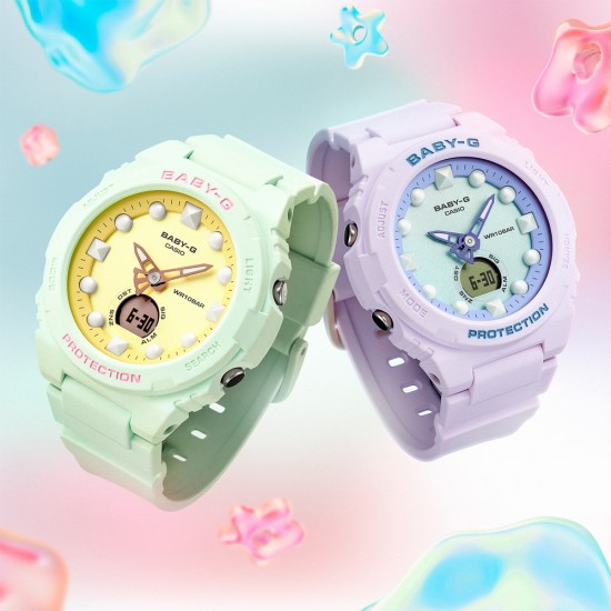 Casio Baby-G BGA-320FH-3A Baby Green Resin Band Women Sports Watch
