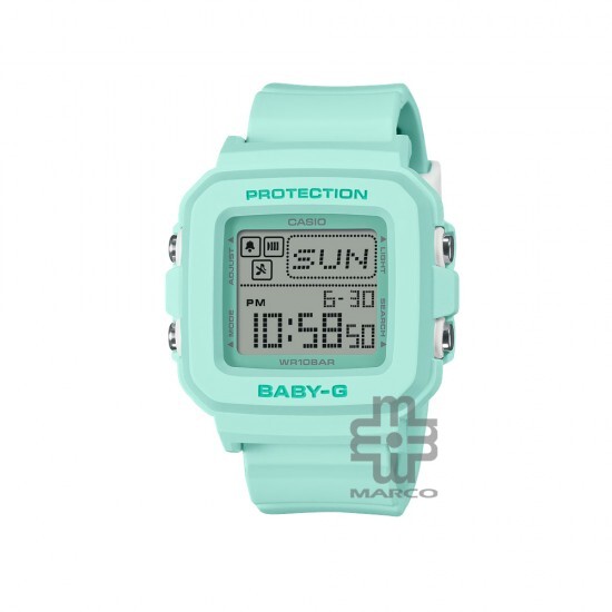 Casio Baby-G BGD-10-3 Mint Green Resin Band Women Sports Watch Casio Baby-G BGD-10-3 Mint Green Resin Band Women Sports Watch