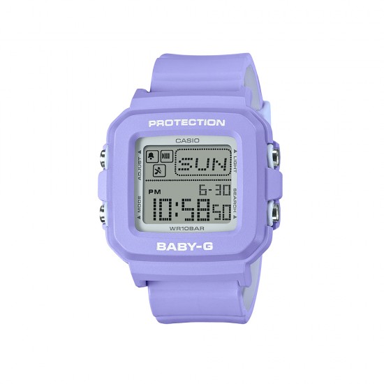 Casio Baby-G + PLUS Series BGD-10K-6 Purple Resin Band Women Sports Watch Casio Baby-G + PLUS Series BGD-10K-6 Purple Resin Band Women Sports Watch