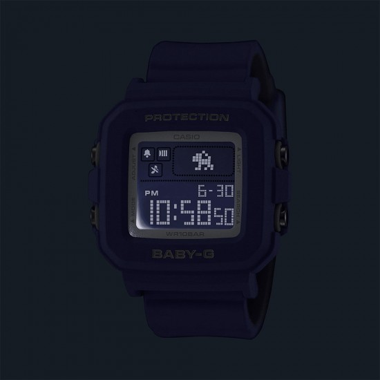 Casio Baby-G + PLUS Series BGD-10K-6 Purple Resin Band Women Sports Watch Casio Baby-G + PLUS Series BGD-10K-6 Purple Resin Band Women Sports Watch