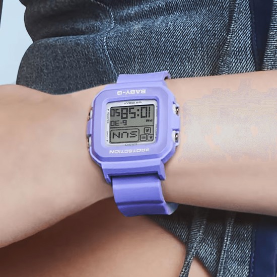 Casio Baby-G + PLUS Series BGD-10K-6 Purple Resin Band Women Sports Watch Casio Baby-G + PLUS Series BGD-10K-6 Purple Resin Band Women Sports Watch