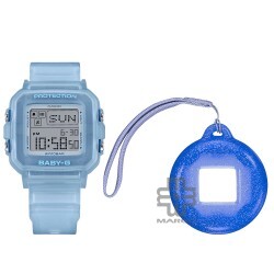 Casio Baby-G + PLUS Series BGD-10KG-2 Transparent Blue Resin Band Women Sports Watch