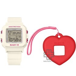 Casio Baby-G + PLUS Series BGD-10KH-7 White Resin Band Women Sports Watch