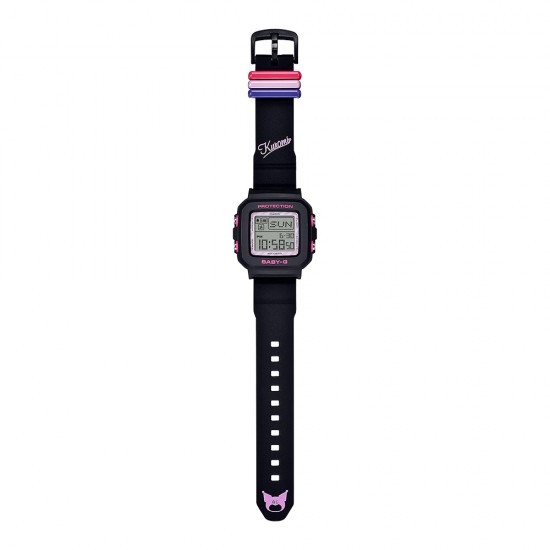 Casio Baby-G Kurumi BGD-10KKM-1 Black Resin Band Women Sports Watch