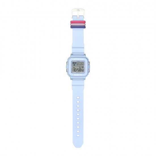 Casio Baby-G + PLUS Series BGD-10L-2 Light Blue Resin Band Women Sports Watch