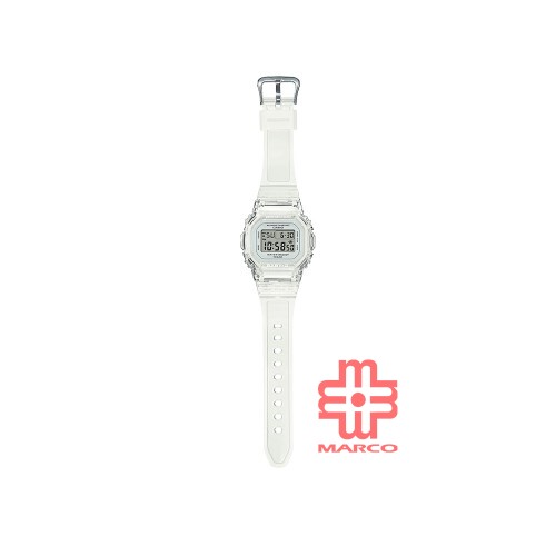 Casio Baby-G BGD-565S-7 White Translucent Clear Resin Band Women Sports Watch
