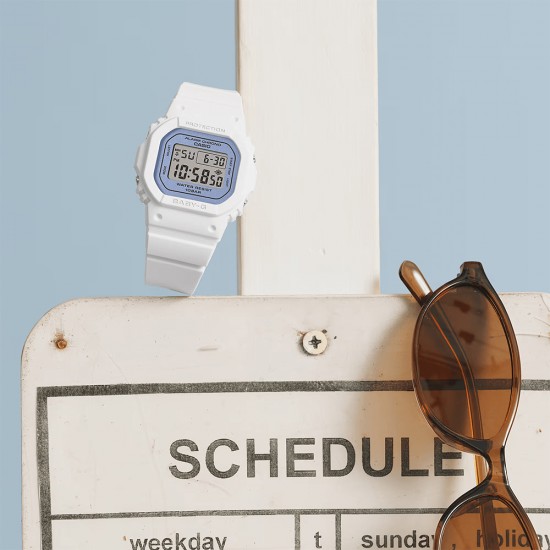Casio Baby-G BGD-565SC-2B White Resin Band Women Sport Watch