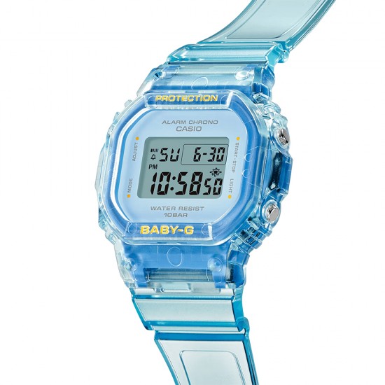 Casio Baby-G Summer Jelly Colours Series BGD-565SJ-2 Blue Translucent Resin Band Women Sports Watch
