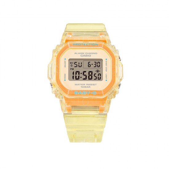 Casio Baby-G Summer Jelly Colours Series BGD-565SJ-9 Yellow Translucent Resin Band Women Sports Watch