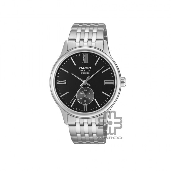 Casio Beside BMS-100D-1AV Silver Stainless Steel Band Men Watch