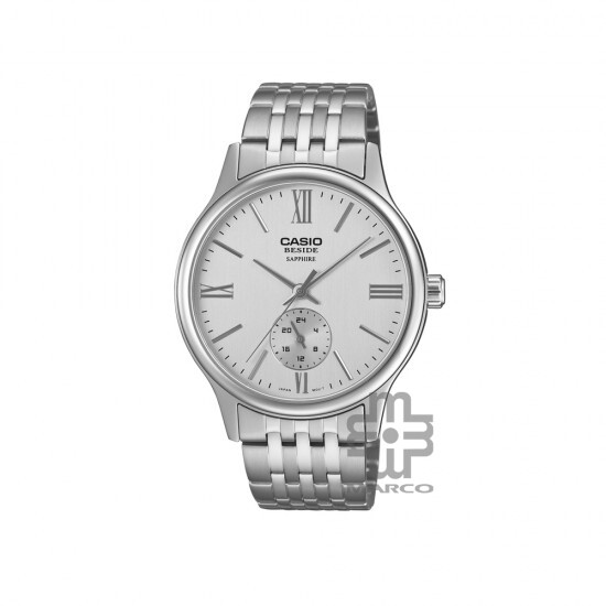 Casio Beside BMS-100D-7AV Silver Stainless Steel Band Men Watch