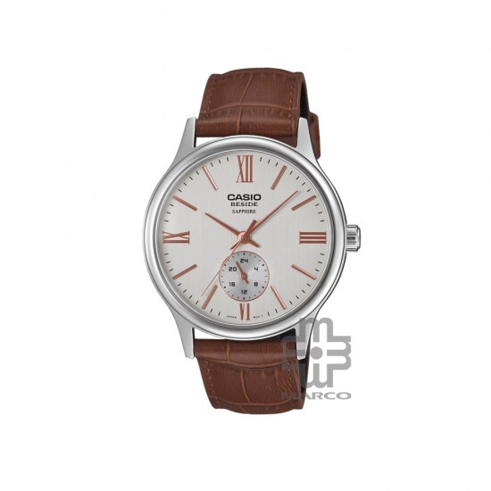 Casio General BMS-100L-5AV Brown Leather Band Men Watch