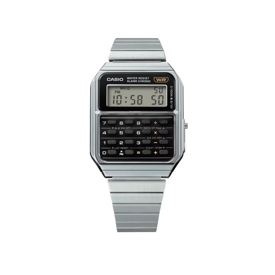Casio Vintage CA-500WE-1A Silver Stainless Steel Band Men Watch / Women Watch