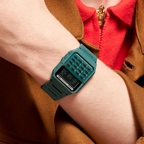 Casio General CA-53WB-3B Turquoise Resin Band Men Watch / Women Watch Casio General CA-53WB-3B Turquoise Resin Band Men Watch / Women Watch