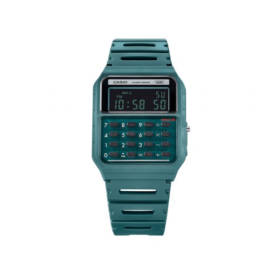 Casio General CA-53WB-3B Turquoise Resin Band Men Watch / Women Watch Casio General CA-53WB-3B Turquoise Resin Band Men Watch / Women Watch