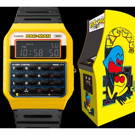 Casio General CA-53WPC-1B PAC-MAN Black Resin Band Men Watch / Women Watch / Unisex Watch Casio General CA-53WPC-1B PAC-MAN Black Resin Band Men Watch / Women Watch / Unisex Watch