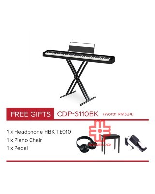 CASIO Digital Piano CDP-S110BK Black (Portable Package)